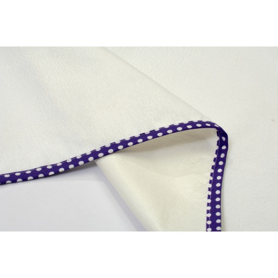 Σελτεδάκι Αδιάβροχο Bebe 133 Πουά White-Mauve Cotton Dimcol (67x90) 1Τεμ