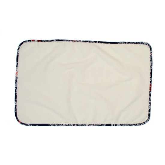 Σελτεδάκι Αδιάβροχο Bebe 154 Lahore White-Navy Blue Cotton Dimcol (67x90) 1Τεμ