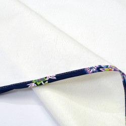 Σελτεδάκι Αδιάβροχο Bebe 158 Floral White-Blue Cotton Dimcol (67x90) 1Τεμ