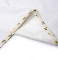 Σελτεδάκι Αδιάβροχο Bebe 62 White-Green Cotton Dimcol (67x90) 1Τεμ