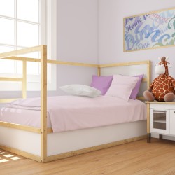 Πάπλωμα Κούνιας Bebe Solid 506 Light Light Purple Cotton Dimcol (120x160) 1Τεμ