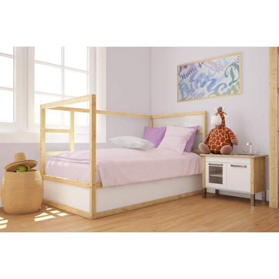 Πάπλωμα Κούνιας Bebe Solid 506 Light Light Purple Cotton Dimcol (120x160) 1Τεμ