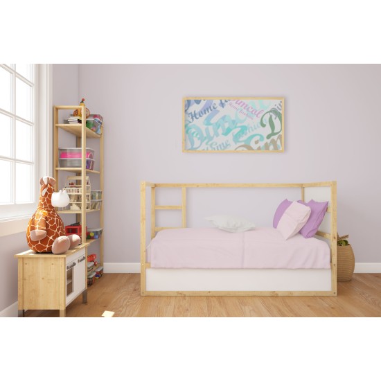 Κατωσέντονο Βρεφικό Κούνιας Bebe Solid 506 Light Light Purple Cotton Dimcol (70x140+15) Με Λάστιχο 1Τεμ
