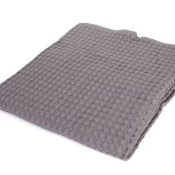 Κουβέρτα Πικέ Βρεφική Αγκαλιάς Bebe Solid Classic Grey Cotton Dimcol (85x110) 1Τεμ