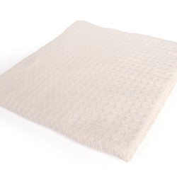 Κουβέρτα Πικέ Βρεφική Αγκαλιάς Bebe Solid Classic Ecru Cotton Dimcol (85x110) 1Τεμ