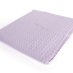 Κουβέρτα Πικέ Βρεφική Αγκαλιάς Bebe Solid Classic Pastel Lilac Cotton Dimcol (85x110) 1Τεμ