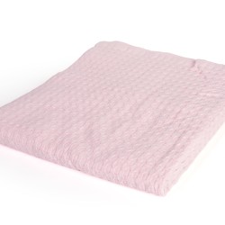 Κουβέρτα Πικέ Βρεφική Αγκαλιάς Bebe Solid Classic English Rose Cotton Dimcol (85x110) 1Τεμ