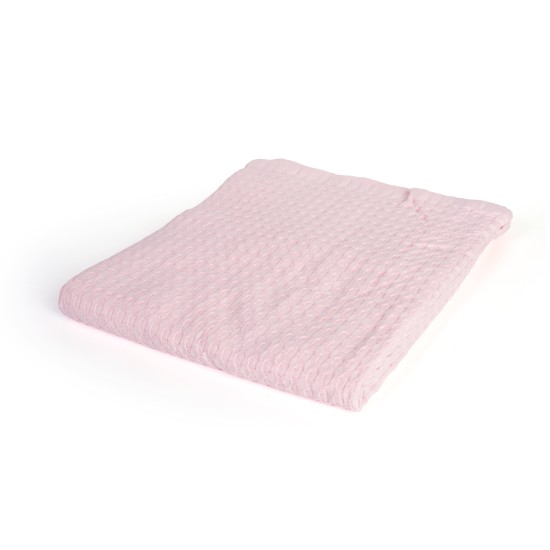 Κουβέρτα Πικέ Βρεφική Αγκαλιάς Bebe Solid Classic English Rose Cotton Dimcol (85x110) 1Τεμ