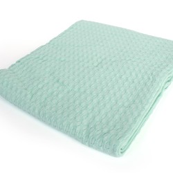 Κουβέρτα Πικέ Βρεφική Αγκαλιάς Bebe Solid Classic Mint Cotton Dimcol (85x110) 1Τεμ