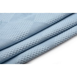 Κουβέρτα Πικέ Αγκαλιάς Bebe Μονόχρωμη L.Blue Cotton Dimcol (80x110) 1Τεμ