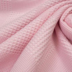 Κουβέρτα Πικέ Αγκαλιάς Bebe Μονόχρωμη Ροζ Cotton Dimcol (80x110) 1Τεμ