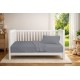 Κουβέρτα Πικέ Βρεφική Κούνιας Bebe Solid Classic Grey Cotton Dimcol (125x150) 1Τεμ