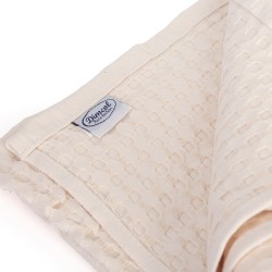 Κουβέρτα Πικέ Υπέρδιπλη Solid Classic Ecru Cotton Dimcol (225x270) 1Τεμ