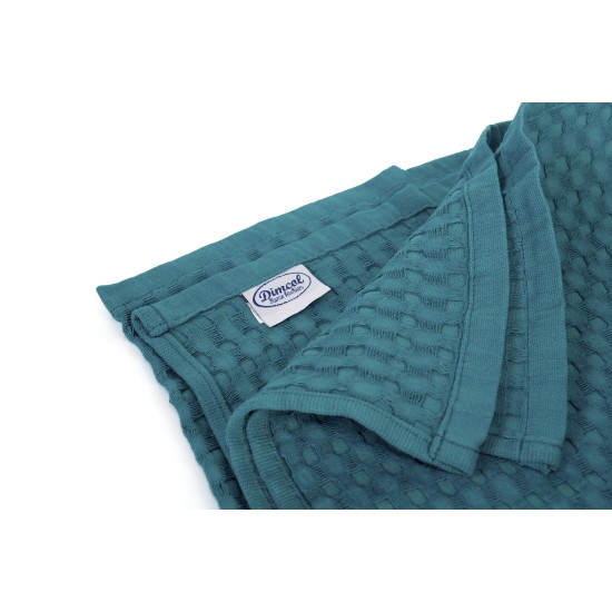Κουβέρτα Πικέ King Size Solid Classic Petrol Cotton Dimcol (255x270) 1Τεμ