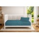 Κουβέρτα Πικέ Βρεφική Κούνιας Bebe Solid Classic Petrol Cotton Dimcol (125x150) 1Τεμ