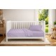 Κουβέρτα Πικέ Βρεφική Κούνιας Bebe Solid Classic Pastel Lilac Cotton Dimcol (125x150) 1Τεμ