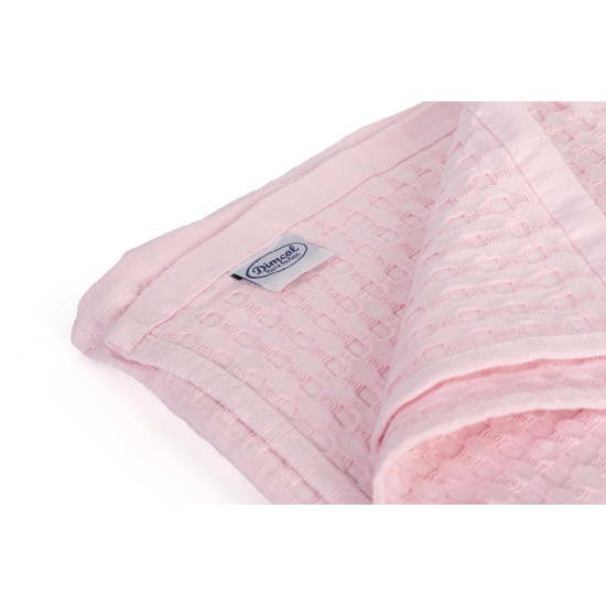 Κουβέρτα Πικέ Βρεφική Αγκαλιάς Bebe Solid Classic English Rose Cotton Dimcol (85x110) 1Τεμ