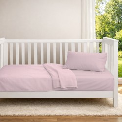 Κουβέρτα Πικέ Βρεφική Κούνιας Bebe Solid Classic English Rose Cotton Dimcol (125x150) 1Τεμ