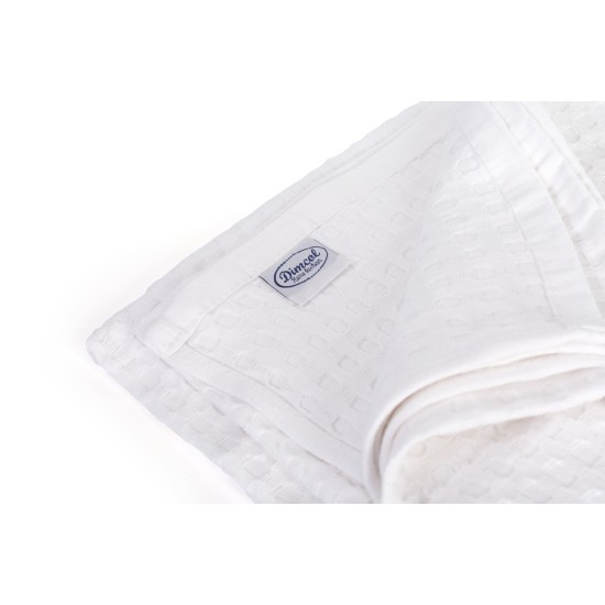 Κουβέρτα Πικέ Μονή Solid Classic White Cotton Dimcol (165x270) 1Τεμ