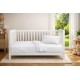 Κουβέρτα Πικέ Βρεφική Κούνιας Bebe Solid Classic White Cotton Dimcol (125x150) 1Τεμ