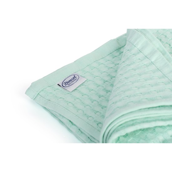 Κουβέρτα Πικέ Μονή Solid Classic Mint Cotton Dimcol (165x270) 1Τεμ
