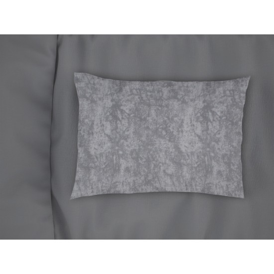 Μαξιλαροθήκη Βρεφική Κούνιας Bebe Premium Shadow 613 Dark Grey Cotton Dimcol (35x45) 1Τεμ