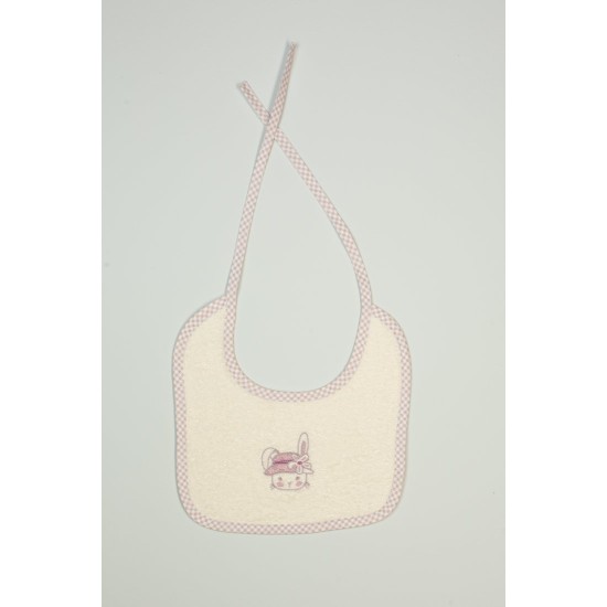 Σαλιάρα Με Κέντημα Bebe Rabbit Girl 148 Ecru Cotton Dimcol (25x25) 1Τεμ Σαλιάρα Με Κέντημα Bebe Rabbit Girl 148 Ecru Cotton Dimcol (25x25) 1Τεμ