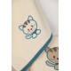Πετσέτες Βρεφικές Με Κέντημα Σετ Bebe Kitty 138 Ecru Cotton Dimcol 2Τεμ