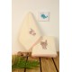 Πετσέτες Βρεφικές Με Κέντημα Σετ Bebe Rabbit Girl 148 Ecru Cotton Dimcol 2Τεμ