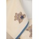 Πετσέτες Βρεφικές Με Κέντημα Σετ Bebe Star Bear 153 Ecru Cotton Dimcol 2Τεμ
