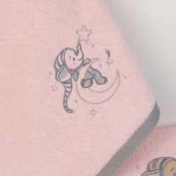 Πετσέτες Βρεφικές Με Κέντημα Σετ Bebe Dreaming Elephant 167 Pink Cotton Dimcol 2Τεμ