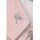 Πετσέτες Βρεφικές Με Κέντημα Σετ Bebe Dreaming Elephant 167 Pink Cotton Dimcol 2Τεμ