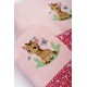 Πετσέτες Παιδικές Σετ Giraffe 171 Pink Cotton Dimcol 2Τεμ