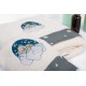 Πετσέτες Παιδικές Σετ Cloudy Bear 177 Ecru-Grey Cotton Dimcol 2Τεμ