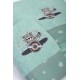Πετσέτες Παιδικές Σετ Aviator 186 Mint Cotton Dimcol 2Τεμ