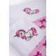 Πετσέτες Παιδικές Σετ Unicorn 188 White-Pink Cotton Dimcol 2Τεμ