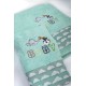 Πετσέτες Παιδικές Σετ Stork 195 Mint Cotton Dimcol 2Τεμ
