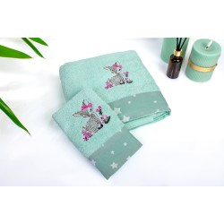 Πετσέτες Παιδικές Σετ Deer 199 Mint Cotton Dimcol 2Τεμ Πετσέτες Παιδικές Σετ Deer 199 Mint Cotton Dimcol 2Τεμ