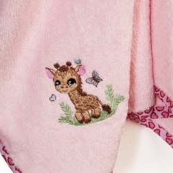 Κάπα Βρεφική Giraffe 171 Pink Cotton Dimcol (75x85) 1Τεμ Κάπα Βρεφική Giraffe 171 Pink Cotton Dimcol (75x85) 1Τεμ