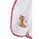 Κάπα Βρεφική Giraffe 172 White- Pink Cotton Dimcol (75x85) 1Τεμ