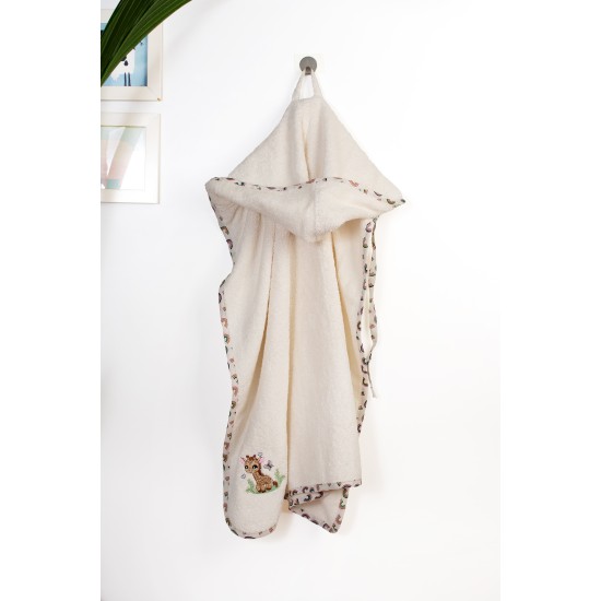 Κάπα Βρεφική Giraffe 173 Ecru-Multi Cotton Dimcol (75x85) 1Τεμ