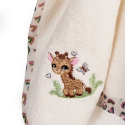 Κάπα Βρεφική Giraffe 173 Ecru-Multi Cotton Dimcol (75x85) 1Τεμ