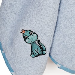 Κάπα Βρεφική Dinosaur 179 Sky Blue Cotton Dimcol (75x85) 1Τεμ