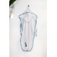 Κάπα Βρεφική Dinosaur 180 White-Sky Blue Cotton Dimcol (75x85) 1Τεμ