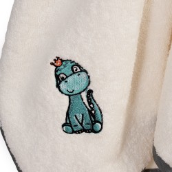 Κάπα Βρεφική Dinosaur 181 Ecru-Grey Cotton Dimcol (75x85) 1Τεμ