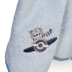 Κάπα Βρεφική Aviator 183 Sky Blue Cotton Dimcol (75x85) 1Τεμ