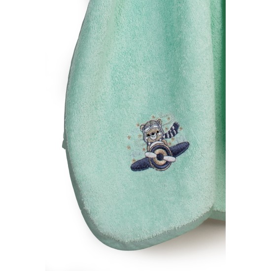 Κάπα Βρεφική Aviator 186 Mint Cotton Dimcol (75x85) 1Τεμ
