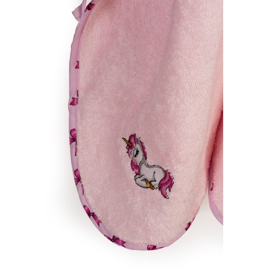 Κάπα Βρεφική Unicorn 187 Pink Cotton Dimcol (75x85) 1Τεμ