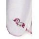 Κάπα Βρεφική Unicorn 188 White-Pink Cotton Dimcol (75x85) 1Τεμ