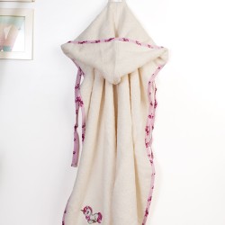 Κάπα Βρεφική Unicorn 189 Ecru-Pink Cotton Dimcol (75x85) 1Τεμ